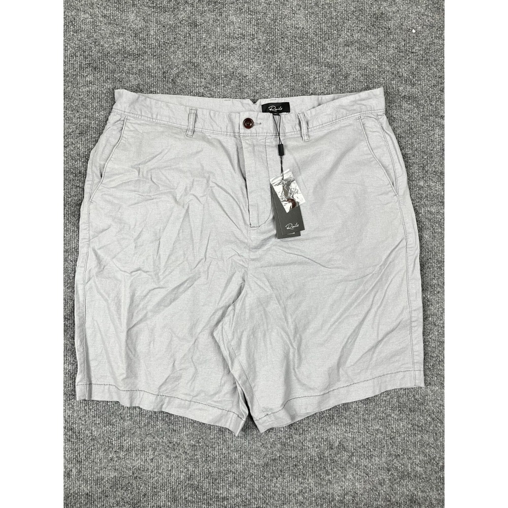 NWT Rails Boden‎ Gravel  Gray Mens Short Linen Blend Size 36